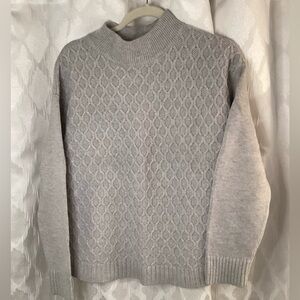 Talbots Light Gray Crewneck Sweater